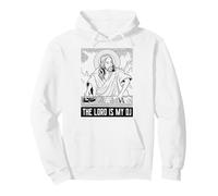 The Lord is my DJ - Funny Jesus God DJ Retro Rave Pullover Hoodie