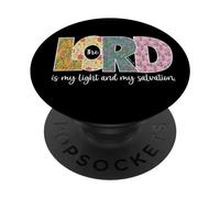 The Lord is My Light and My Salvation Christian PopSockets Adhesive PopGrip