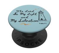 The Lord Is My Light And My Salvation Psalm 27:1 Bible Faith PopSockets Adhesive PopGrip