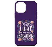 The Lord is my Light and my Salvation Psalm 27:1 Bible Verse Case for iPhone 12 mini