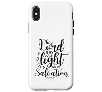 The Lord Is My Light And My Salvation Psalm 27:1 Case for iPhone X/XS