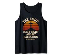 The Lord Is My Light and My Salvation Psalm 27:1 Christian Tank Top