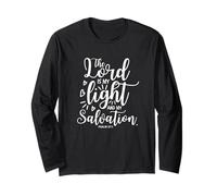 The Lord is My Light and My Salvation Psalm 27:1 Long Sleeve T-Shirt