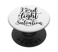 The Lord Is My Light And My Salvation Psalm 27:1 PopSockets Adhesive PopGrip