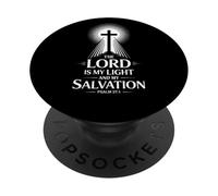 The Lord Is My Light And My Salvation Psalm 27:1 Verse PopSockets Adhesive PopGrip