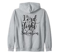 The Lord Is My Light And My Salvation Psalm 27:1 Zip Hoodie