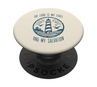 The Lord Is My Light And Salvation Christian Men Women Kids PopSockets Adhesive PopGrip