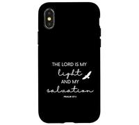 The Lord is my Light and Salvation Eagle Soar Bible Verse Case for iPhone X/XS
