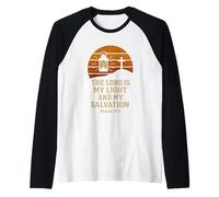 The Lord is My Light and Salvation Psalm 27:1 Bible Verse Raglan Baseball Tee