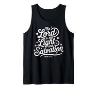 The Lord is My Light and Salvation Psalm 27:1 Faith Based Tank Top