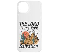 The Lord Is My Light and Salvation - Retro Desert Faith Case for iPhone 14 Plus