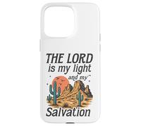 The Lord Is My Light and Salvation - Retro Desert Faith Case for iPhone 15 Pro Max