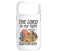 The Lord Is My Light and Salvation - Retro Desert Faith Case for iPhone 17 Pro Max