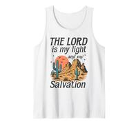The Lord is My Light and Salvation - Retro Desert Faith Tank Top