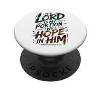 The Lord is My Portion - I Will Hope in Him PopSockets Adhesive PopGrip