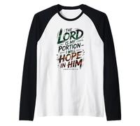 The Lord is My Portion - I Will Hope in Him Raglan Baseball Tee