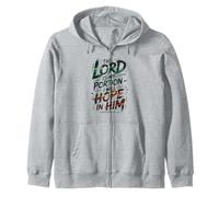 The Lord is My Portion - I Will Hope in Him Zip Hoodie