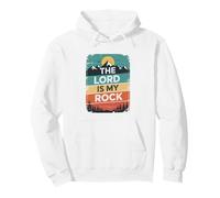 The Lord Is My Rock Christian Worship Bible Psalm 18:2 Pullover Hoodie
