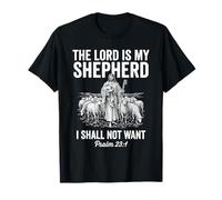 The Lord is My Shepherd Christian Bible Verse Art Psalm 23 1 T-Shirt
