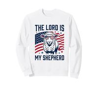 The Lord is My Shepherd Christian Faith American Sheep Sweatshirt
