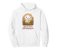 The Lord Is My Shepherd Christian Faith Sheep Rainbow Pullover Hoodie