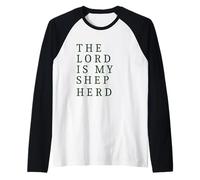 The Lord is My Shepherd Comfort Quote Raglan Baseball Tee