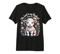 The Lord is My Shepherd Easter Lamb Psalm 23:1 Premium T-Shirt