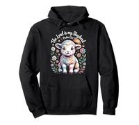 The Lord Is My Shepherd Easter Lamb Psalm 23:1 Pullover Hoodie