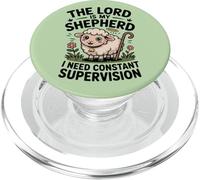 The Lord is My Shepherd Funny Holy Sheep Christian Faith PopSockets PopGrip for MagSafe