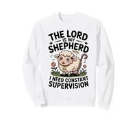 The Lord is My Shepherd Funny Holy Sheep Christian Faith Sweatshirt