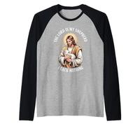The Lord is My Shepherd I Lack Nothing Church Strength - Raglan Baseball Tee