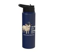 The Lord is My Shepherd I Need Constant Supervision Psalm Stainless Steel Insulated Water Bottle