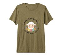 The Lord is My Shepherd, I Shall Not Wait - Psalms 23:1 Premium T-Shirt