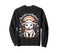 The Lord Is My Shepherd Lamb Christian Easter Psalm 23:1 Sweatshirt
