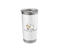 The Lord is My Shepherd Lamb Design Salmo 23:1 Cute Sheep Stainless Steel Insulated Tumbler