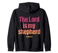 The Lord Is My Shepherd Psalm 23:1 Christian Bible Verse Zip Hoodie