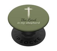 The Lord Is My Shepherd Psalm 23 1 Cross Design PopSockets Adhesive PopGrip