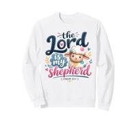 The Lord is My Shepherd Psalm 23:1 Cute Lamb Sweatshirt