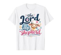 The Lord is My Shepherd Psalm 23:1 Cute Lamb T-Shirt