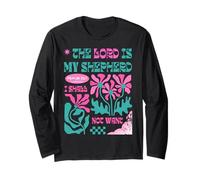 The Lord Is My Shepherd - Psalm 23:1 Retro Christian Design Long Sleeve T-Shirt