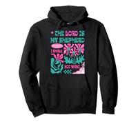 The Lord Is My Shepherd - Psalm 23:1 Retro Christian Design Pullover Hoodie