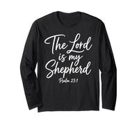 The Lord is My Shepherd Psalm 23:1 Scripture Bible Verse God Long Sleeve T-Shirt