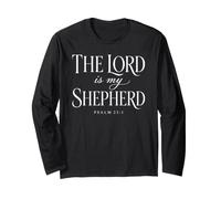 The Lord is My Shepherd Psalm 23:1 Scripture Bible Verse God Long Sleeve T-Shirt