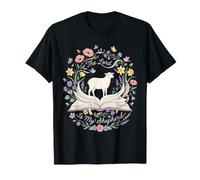 The Lord is My Shepherd Psalm 23 Botanical Cottagecore T-Shirt