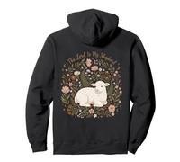 The Lord Is My Shepherd Psalm 23 Botanical Quiet Faith Pullover Hoodie
