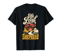 The Lord is My Shepherd Psalm 23 God Western Sunset Sheep T-Shirt