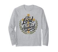 The Lord is My Shepherd Psalm 23 Jesus Christ Faith God Long Sleeve T-Shirt