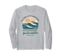 The Lord is My Shepherd Psalm 23 Quiet Waters Long Sleeve T-Shirt