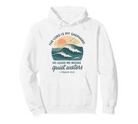 The Lord Is My Shepherd Psalm 23 Quiet Waters Pullover Hoodie