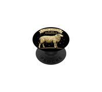 The Lord Is My Shepherd Psalm 23 Rustic Sheep Art PopSockets Adhesive PopGrip